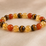 Mulank 1 Numerology Bracelet – Citrine, Carnelian & Tiger Eye Crystal Bracelet (For Birth Dates 1, 10, 19 & 28)
