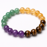 Mulank 5 Crystal Bracelet – Green Aventurine, Citrine, Tiger Eye & Amethyst